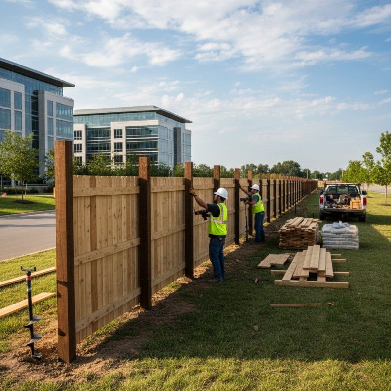 Local Wood Fence Installation pros at work